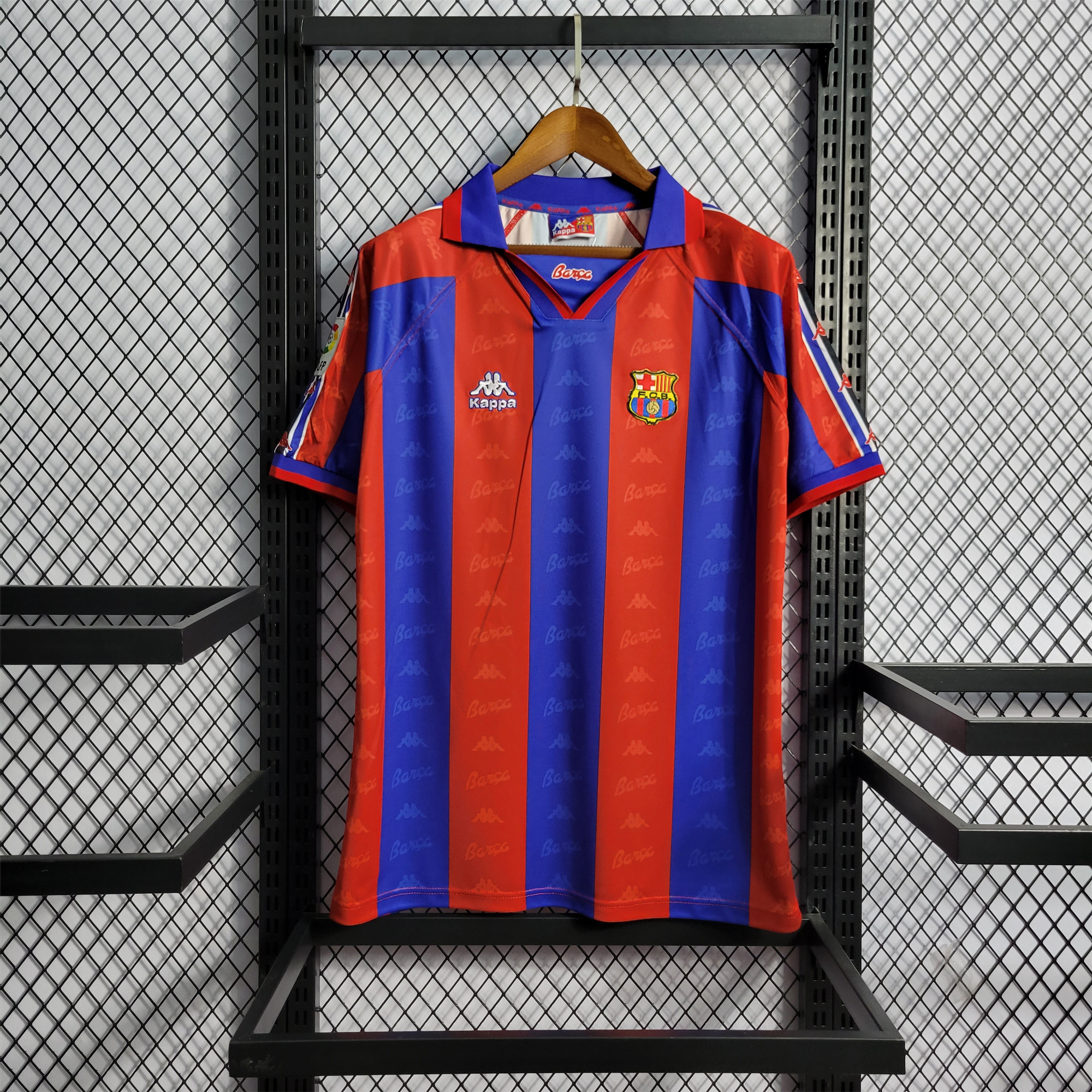 Barcelona Retro 96-97 Home Stadium Jersey